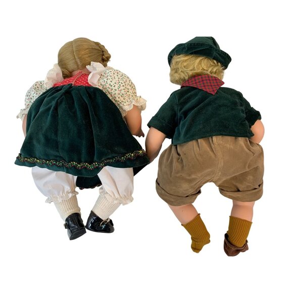 VTG Lot of 2 Susan Wakeen 18" Alpine Hansel & Gretel Porcelain Dolls A9020 - Picture 4 of 8